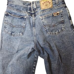 Women's Classic Denim Boyfriend Jeans Vintage 80s Made In Canada Western